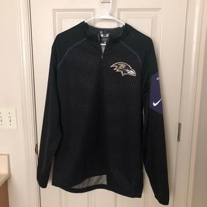 Official Ravens On Field Jacket Nike Like New!